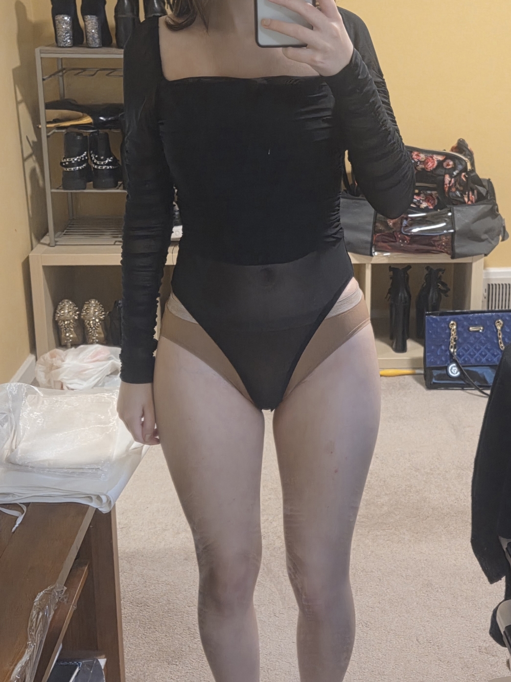 Princess Polly Black & Sheer Bodysuit
